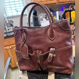 Dooney & Bourke Rich Brown Leather Satchel